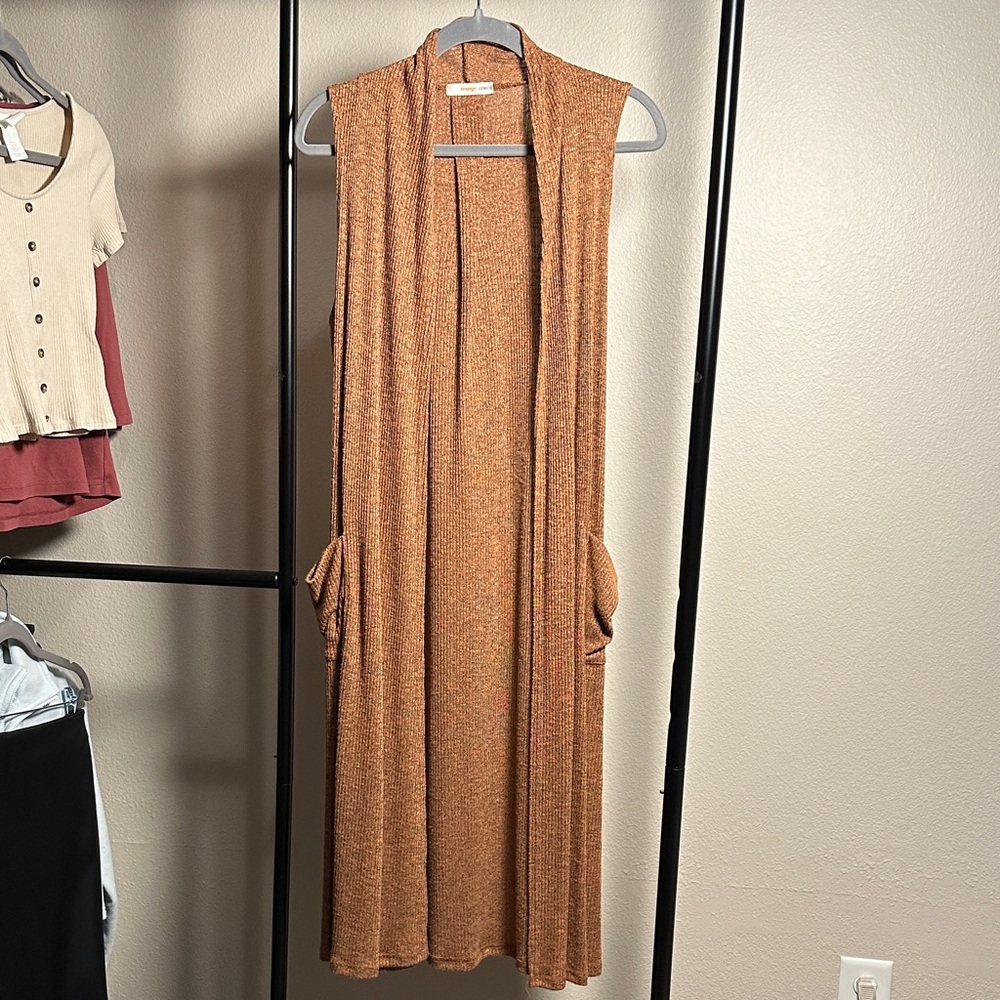 Orange Creek Textured Knit Vest